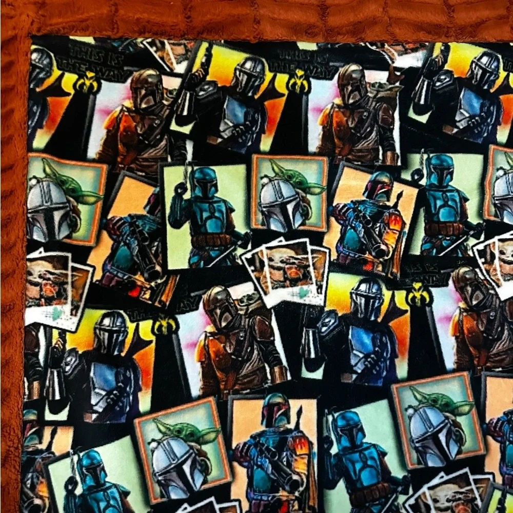 Mandalorian Minky Blanket EUC